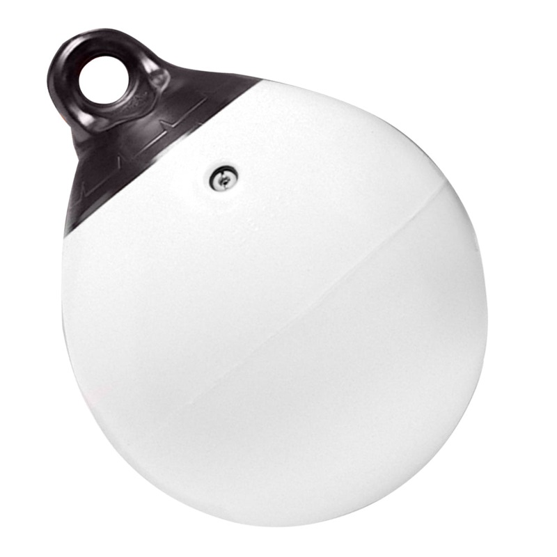 Taylor Made 15″ Tuff End Inflatable Vinyl Buoy – White [1146]