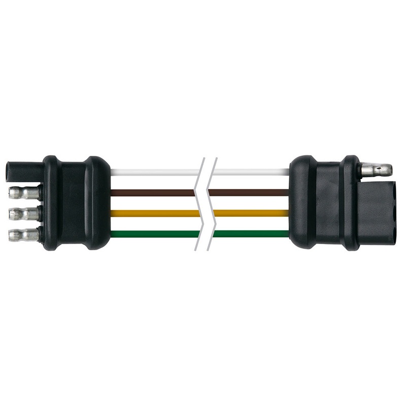 Ancor Trailer Connector-Flat 4-Wire – 12″ Loop [249101]