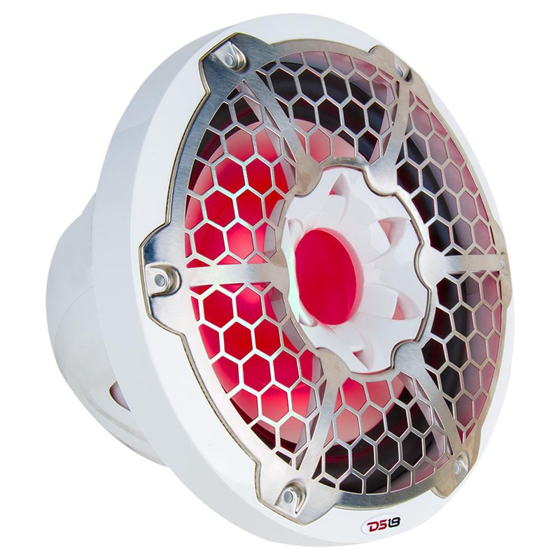 DS18 HYDRO 12″ Subwoofer w/RGB Lights – 700W – White [NXL-12SUB/WH]
