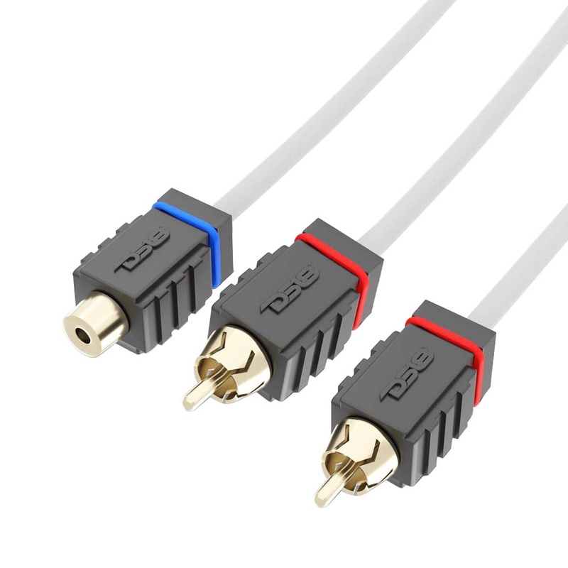 DS18 Marine Tinned OFC RCA Cable – 1 Female to 2 Male [MOFCR-1F2M]