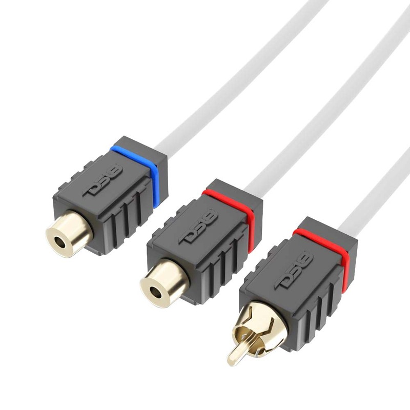 DS18 Marine Tinned OFC RCA Cable – 2 Female to 1 Male [MOFCR-2F1M]