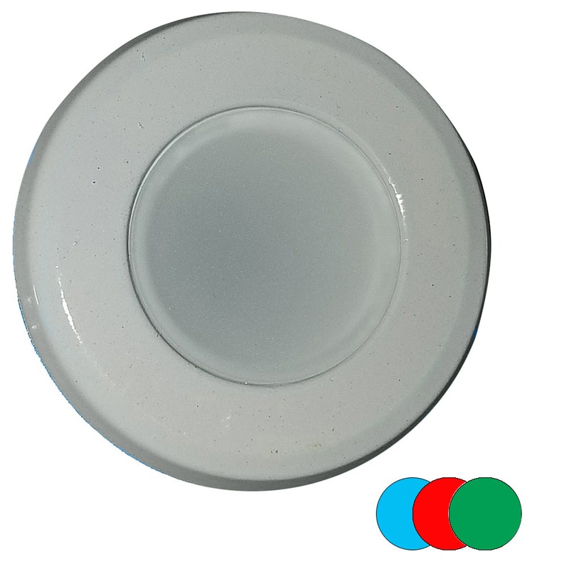 Shadow-Caster Color-Changing White, Blue  Red Dimmable – White Powder Coat Down Light [SCM-DL-WBR]
