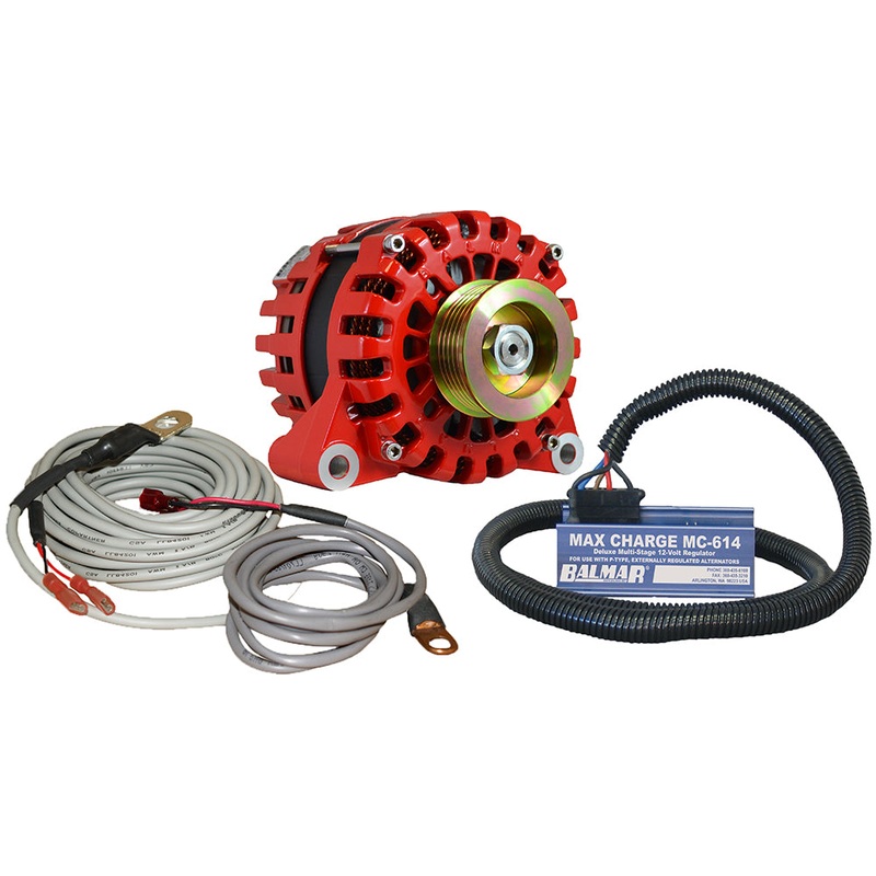 Balmar Alternator Vortec K6 Serpentine Pulley Regulator  Temp Sensor – 170A – 12V [XT-VT-170-K6-KIT]