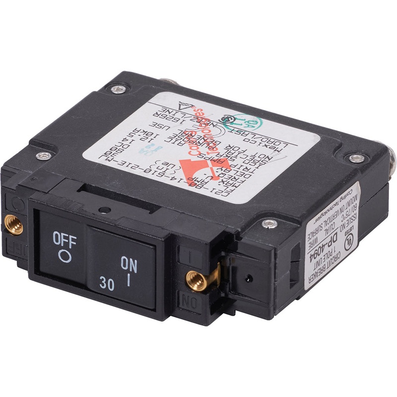 Blue Sea 7444 UL-489 Circuit Breaker – 30A Flat Rocker [7444]