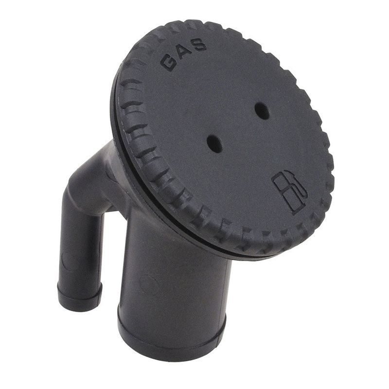 Perko 0542 Vented Fill f/1-1/2″ Hose – Angled Neck – Gas – Black [0542DPGBLK]