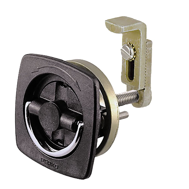 Perko Flush Latch – Non-Locking – 2.5″ x 2.5″ w/Offset Adjustable Cam Bar [0932DP2BLK]