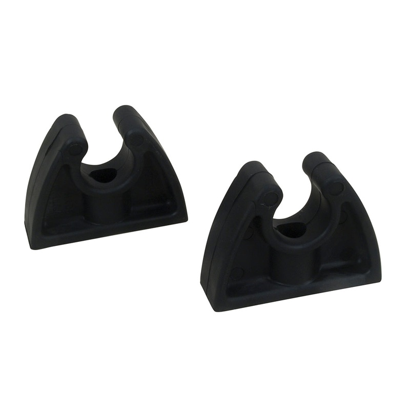 Perko Pole Storage Clips – Black – Pair [0477DP0BLK]