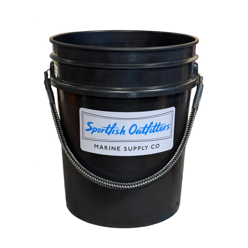 Battlewagon 5 Gallon Rope Handled Boat Bucket Blue