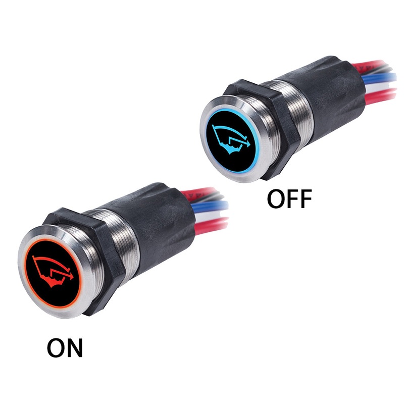 Blue Sea 4180 Backlit Push Button Switch OFF/ON – 15A [4180]