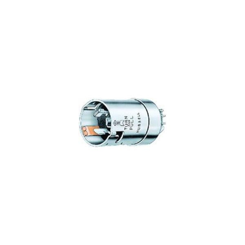 Hubbell Male Plug and Connector Body 50A/250V 3 Pin 3 Wire