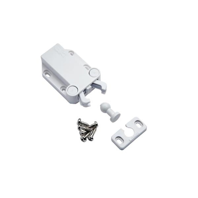 Non-Magnetic Touch and Push Latch White