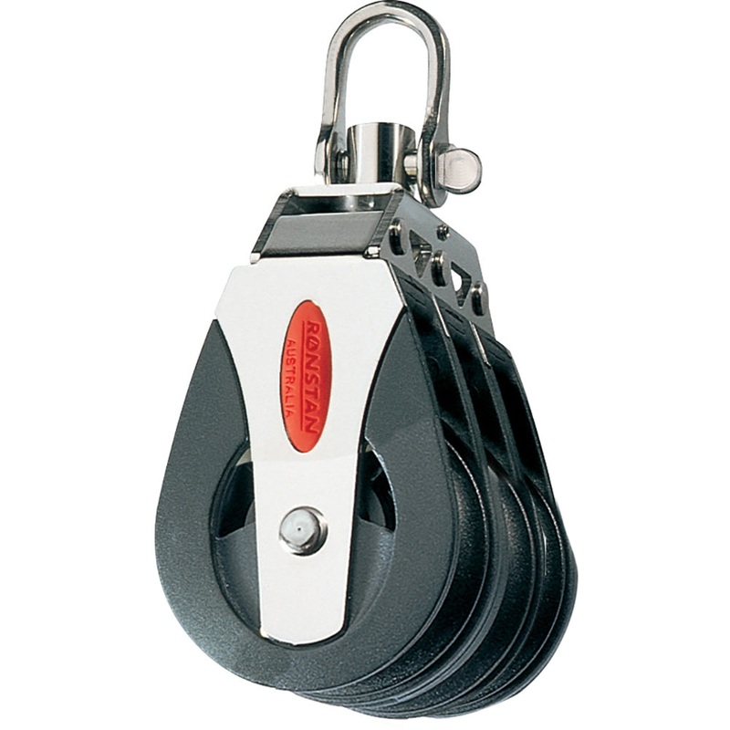 Ronstan Series 40 Ball Bearing Block – Triple – Swivel Head [RF40300]