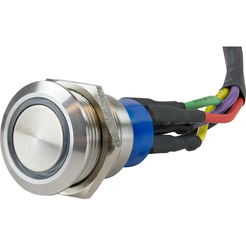 Sea-Dog LED Push Button On/Off Switch – Formed 304 Stainless Steel [403063-1]