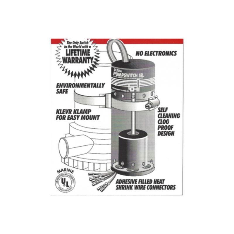 Ultra Pumpswitch Senior Bilge Pump Float Switch 12