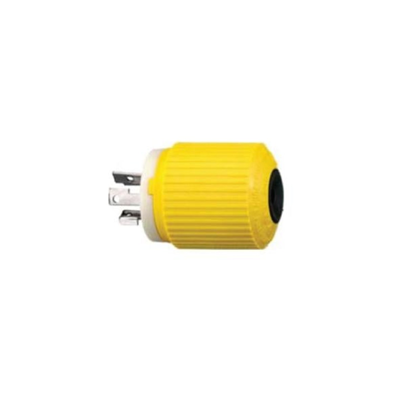 Hubbell Electric Fishing Reel 30A 28VDC Male Plug Yellow