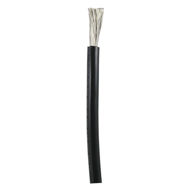 Ancor Black 1/0 AWG Battery Cable – 100′ [116010]