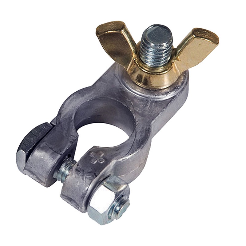 Ancor Lead Battery Terminal – 3/8″ Stud – Positive [260200]
