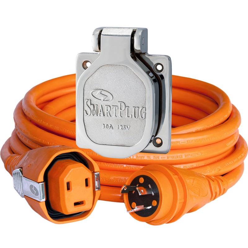 SmartPlug 30 AMP Dual Configuration Cordset  Stainless Steel Inlet Combo – 50 [C30503BM30NT]
