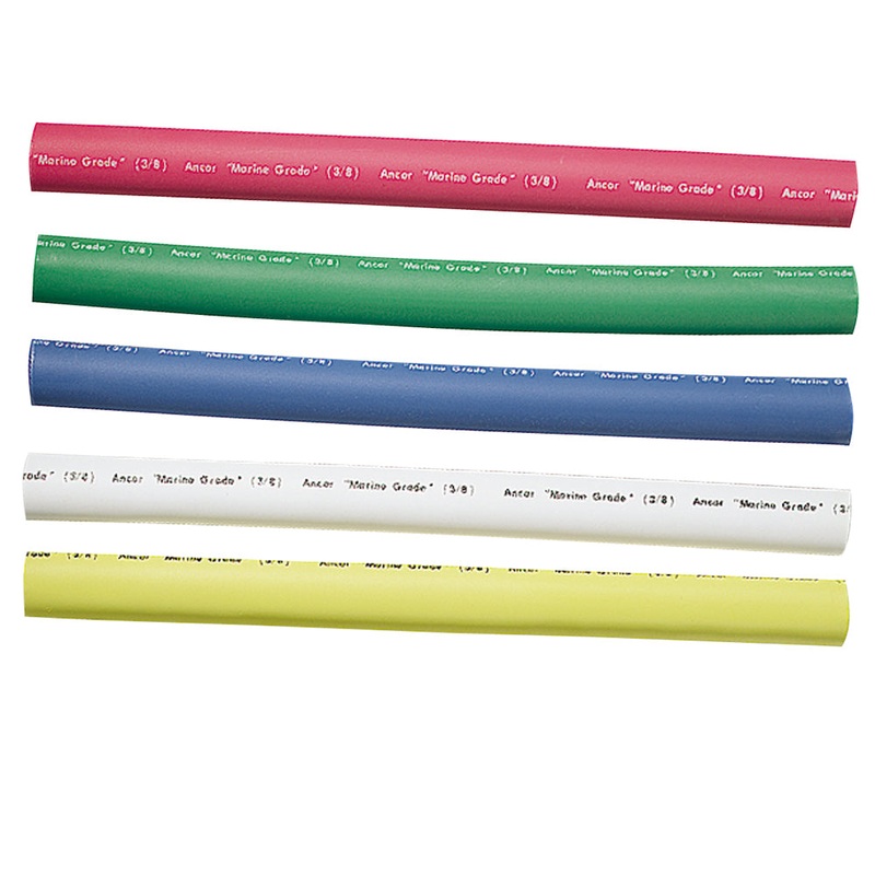 Ancor Adhesive Lined Heat Shrink Tubing – 5-Pack, 6″, 12 to 8 AWG, Assorted Colors [304506]