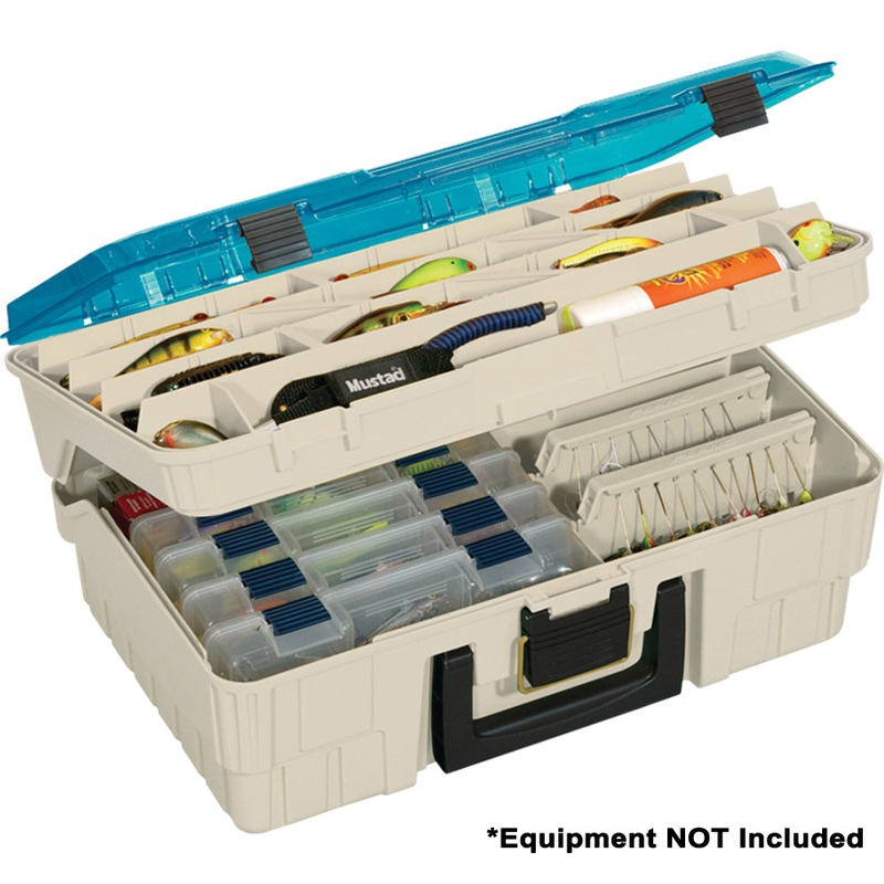 Plano Two-Tier Magnum Satchel XL – Beige/Blue [135010]