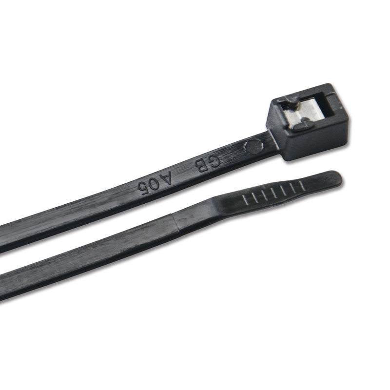Ancor 11″ UV Black Self Cutting Cable Zip Ties – 500-Pack [199265]