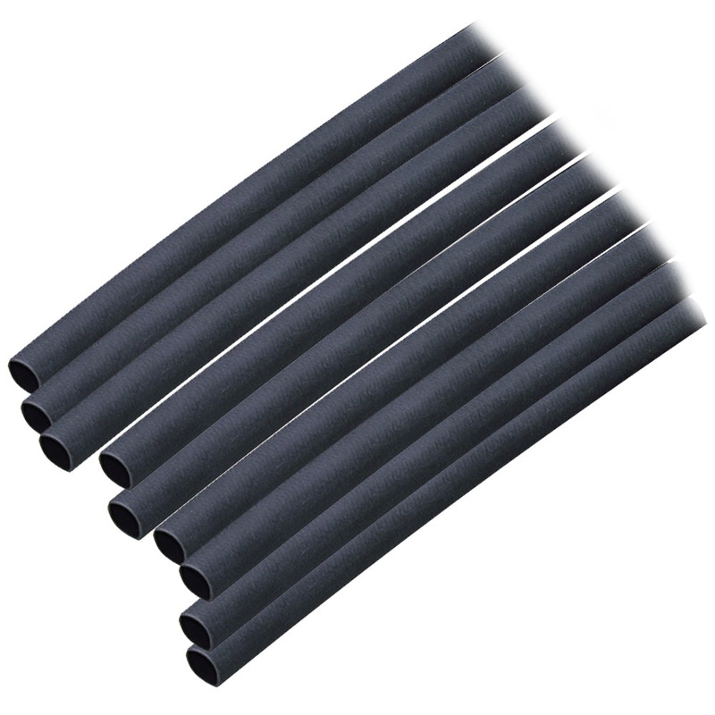 Ancor Adhesive Lined Heat Shrink Tubing (ALT) – 3/16″ x 6″ – 10-Pack – Black [302106]