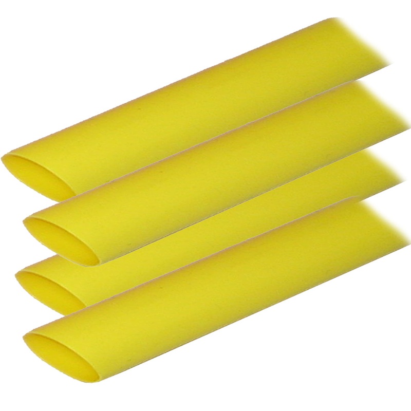 Ancor Adhesive Lined Heat Shrink Tubing (ALT) – 3/4″ x 12″ – 4-Pack – Yellow [306924]