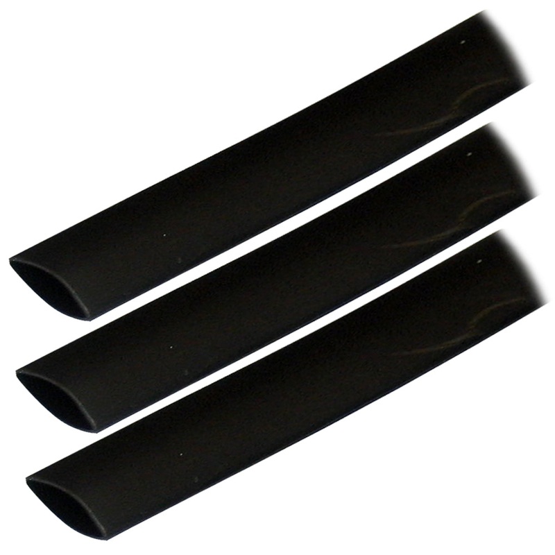 Ancor Adhesive Lined Heat Shrink Tubing (ALT) – 3/4″ x 3″ – 3-Pack – Black [306103]