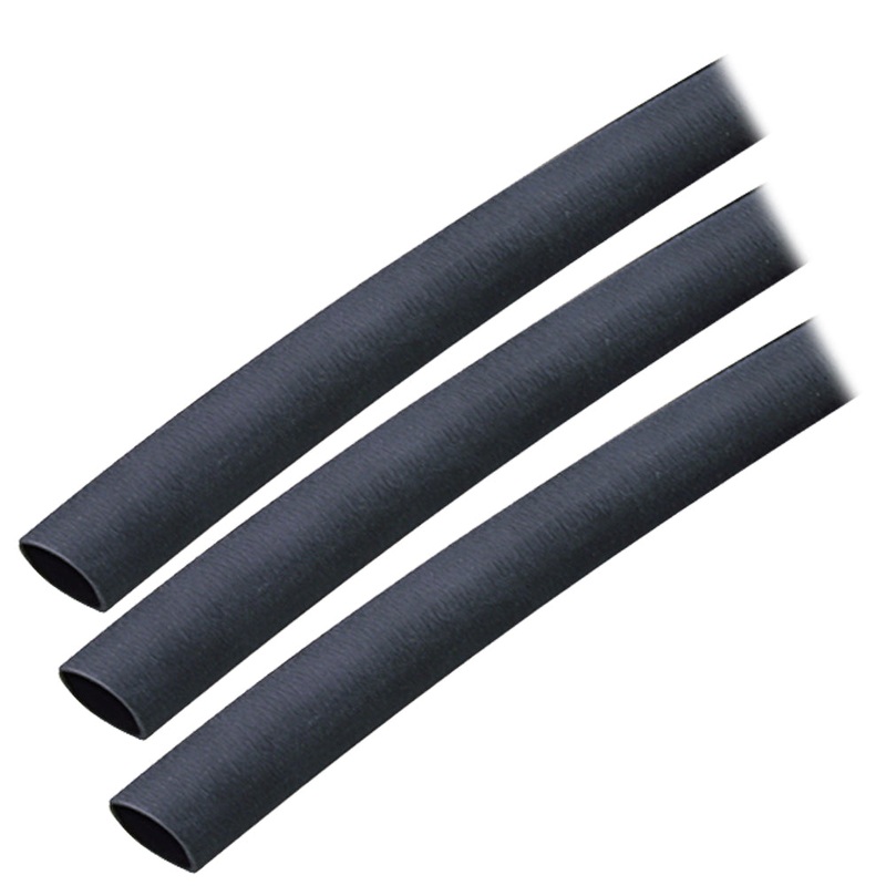 Ancor Adhesive Lined Heat Shrink Tubing (ALT) – 3/8″ x 3″ – 3-Pack – Black [304103]