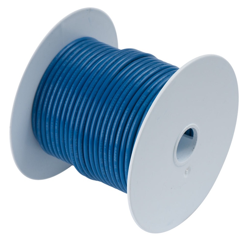 Ancor Dark Blue 16 AWG Tinned Copper Wire – 25′ [182103]