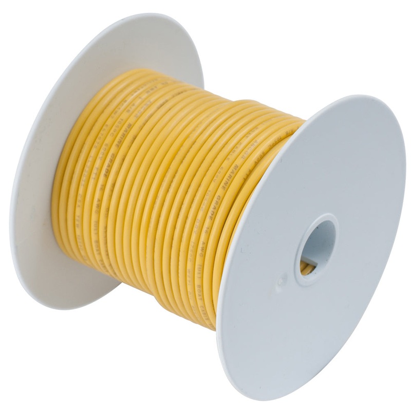 Ancor Yellow 14 AWG Tinned Copper Wire – 250′ [105025]