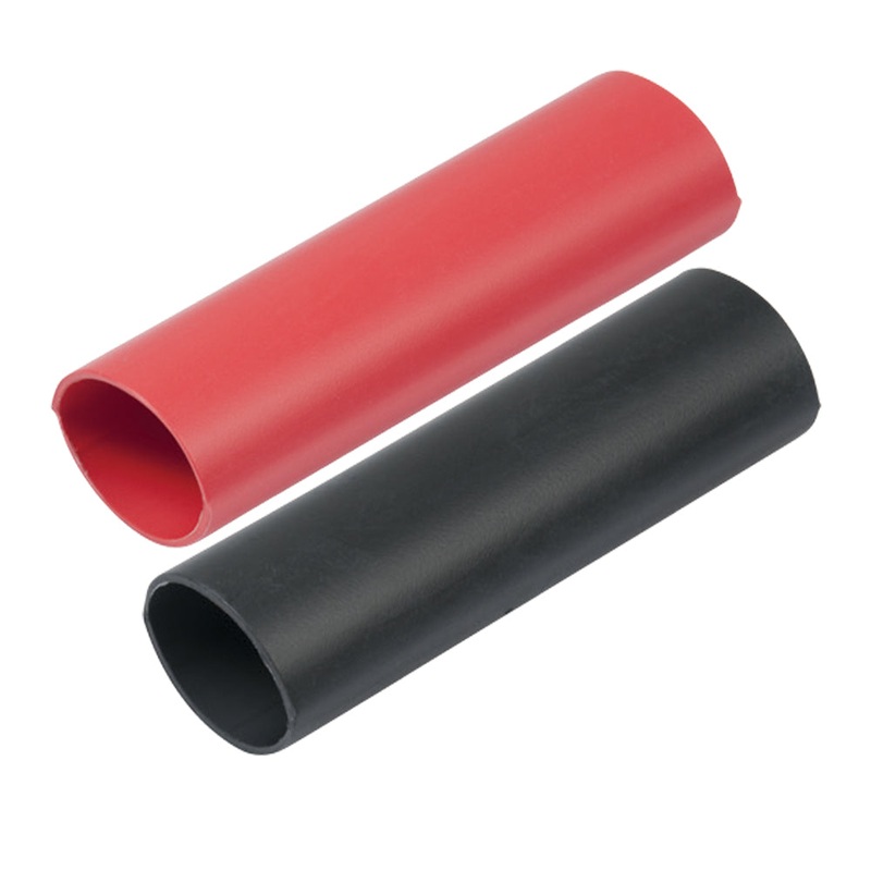 Ancor Heavy Wall Heat Shrink Tubing – 3/4″ x 3″ – 2-Pack – Black/Red [326202]
