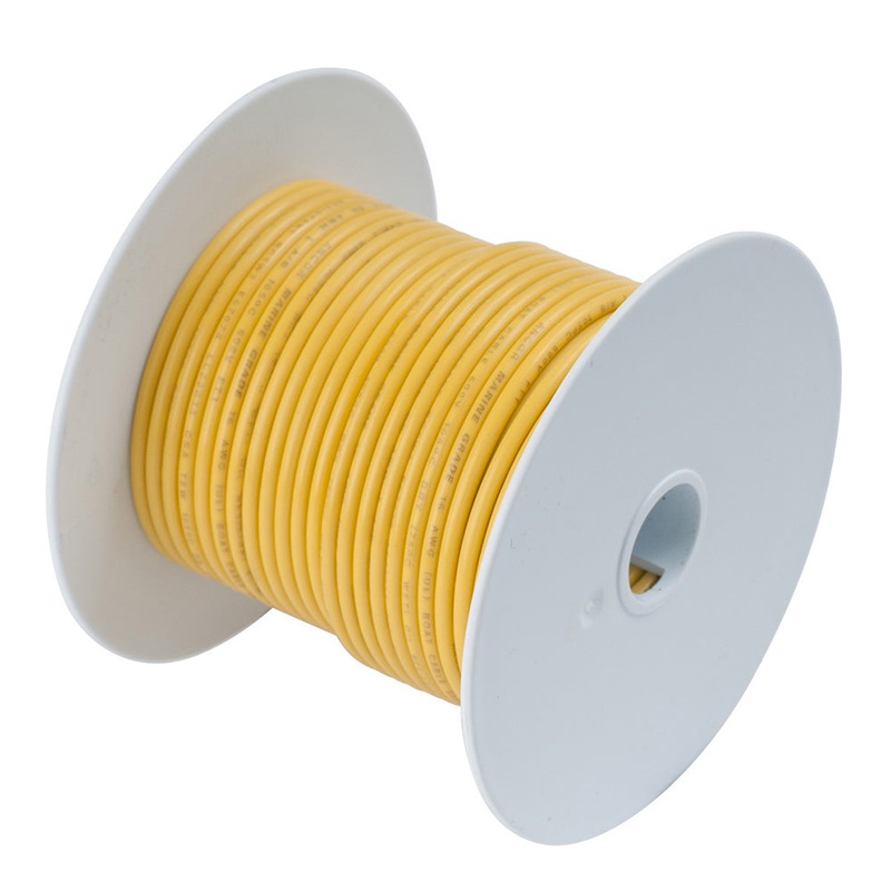 Ancor Yellow 4 AWG Tinned Copper Battery Cable – 50′ [113905]