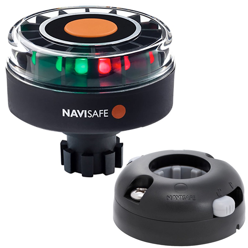 Navisafe Navilight Tricolor 2NM w/Navibolt Base  Horizontal Mount – Black [342KIT7]