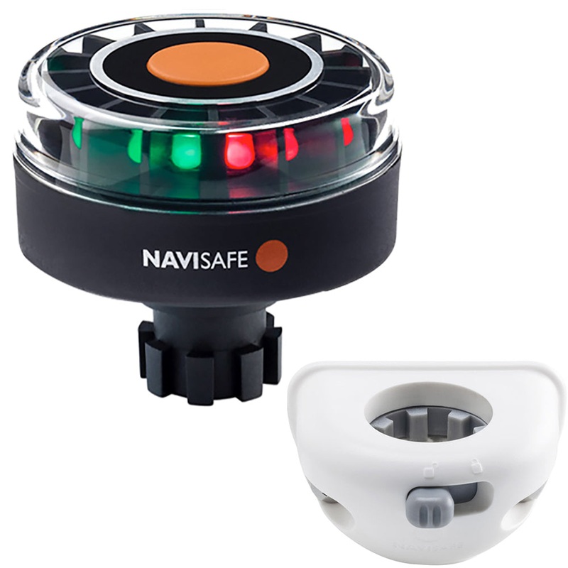 Navisafe Navilight Tricolor 2NM w/Navibolt Base  Vertical Mount – White [342KIT6]