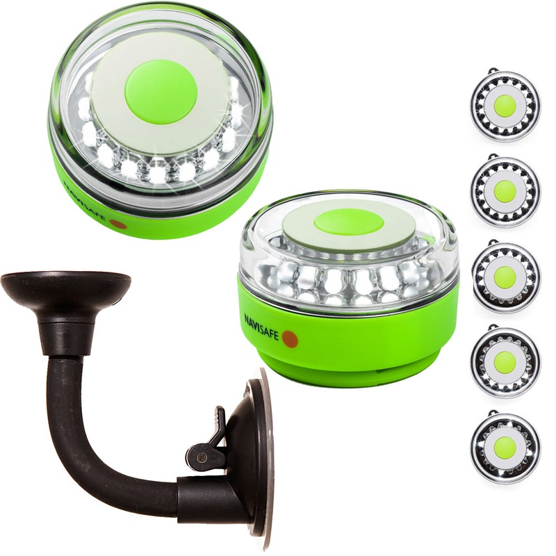 Navisafe Portable Navilight 360 2NM Rescue – Glow In The Dark – Green w/Bendable Suction Cup Mount [010KIT2]