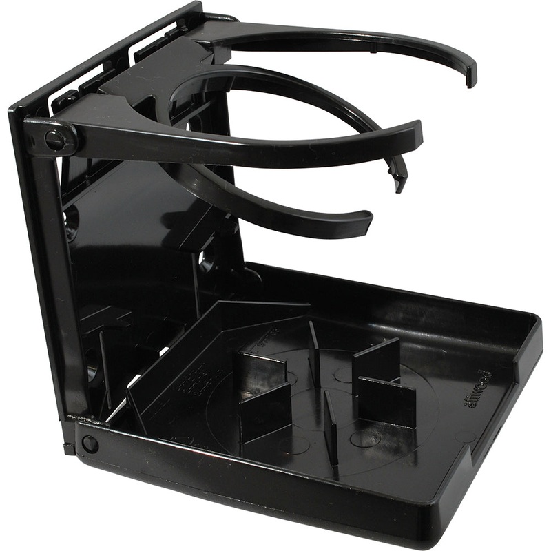 Attwood Fold-Up Drink Holder – Dual Ring – Black [2445-7]