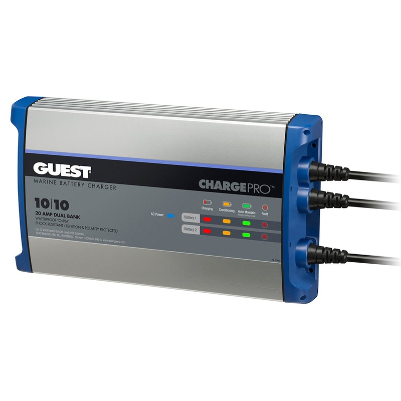 Guest On-Board Battery Charger 20A / 12V – 2 Bank – 120V Input [2720A]