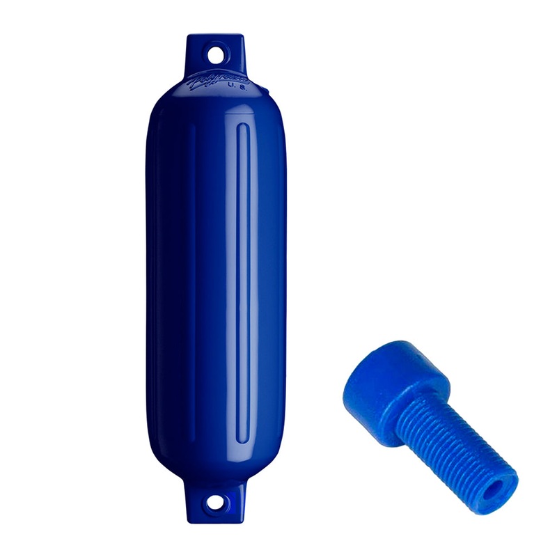 Polyform G-4 Twin Eye Fender 6.5″ x 22″ – Cobalt Blue w/Adapter [G-4 COBALT BLUE W/AIR ADAPTER]