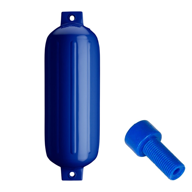 Polyform G-5 Twin Eye Fender 8.8″ x 26.8″ – Cobalt Blue w/Adapter [G-5 COBALT BLUE W/AIR ADAPTER]