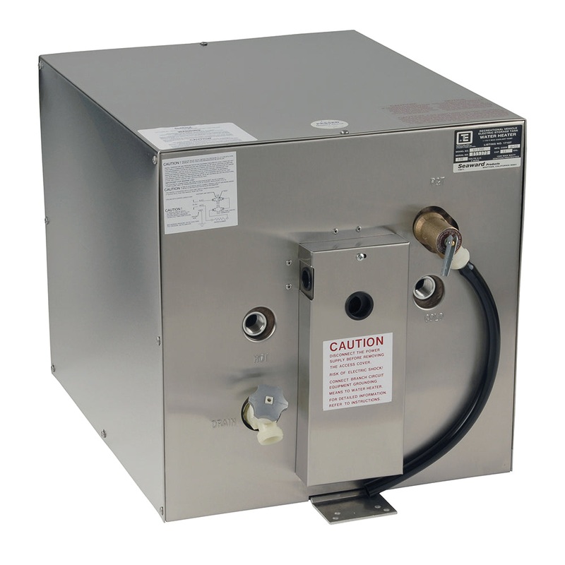 Whale Seaward 11 Gallon Hot Water Heater w/Rear Heat Exchanger – Stainless Steel – 240V – 1500W [S1250]