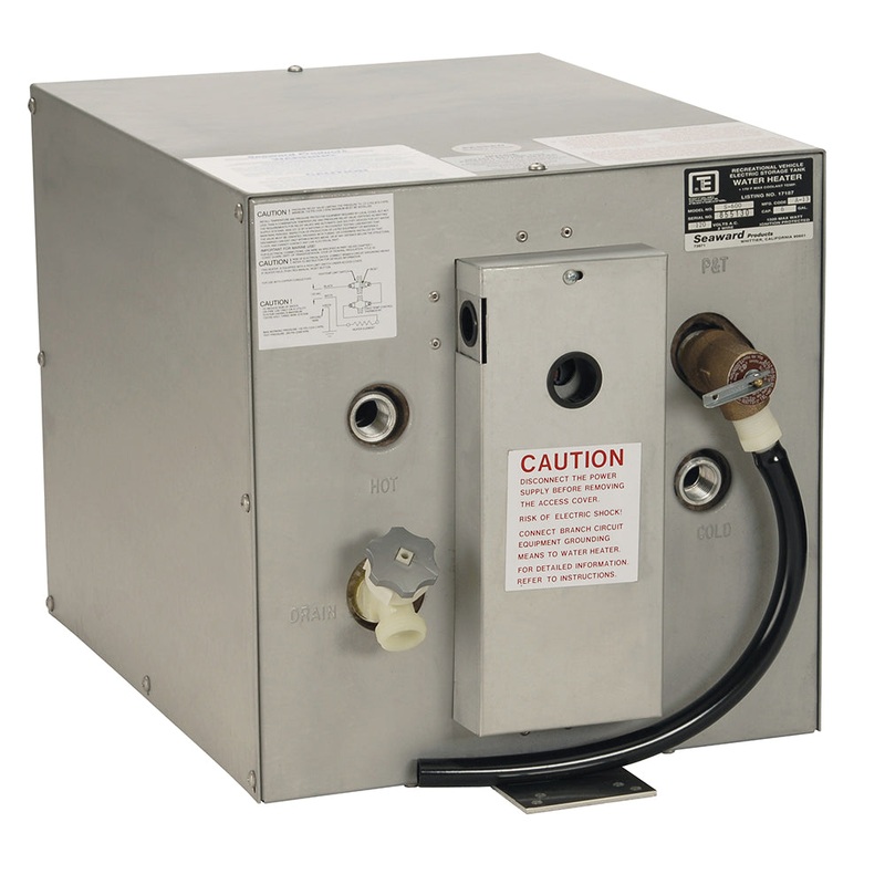 Whale Seaward 6 Gallon Hot Water Heater – Stainless Steel – 120V – 1500W [S700E]