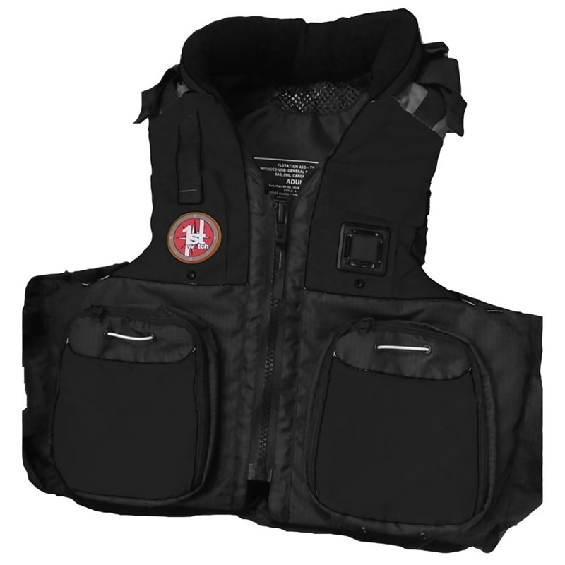 First Watch AV-800 Four Pocket Flotation Vest – Black – Small to Medium [AV-800-BK-S/M]
