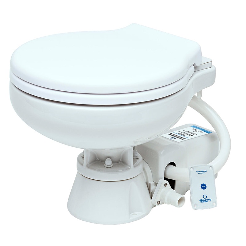 Albin Group Marine Toilet Standard Electric EVO Compact Low – 12V [07-02-008]