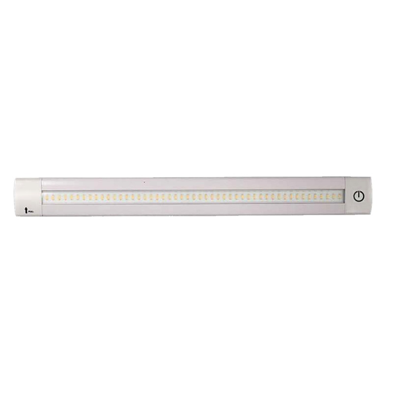 Lunasea Adjustable Linear LED Light w/Built-In Dimmer – 12″ Length, 12VDC, Warm White w/ Switch [LLB-32KW-01-00]