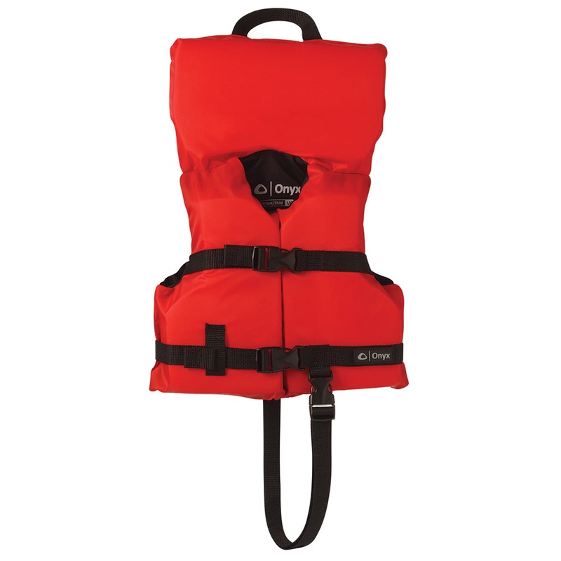 Onyx Nylon General Purpose Life Jacket – Infant/Child Under 50lbs – Red [103000-100-000-12]