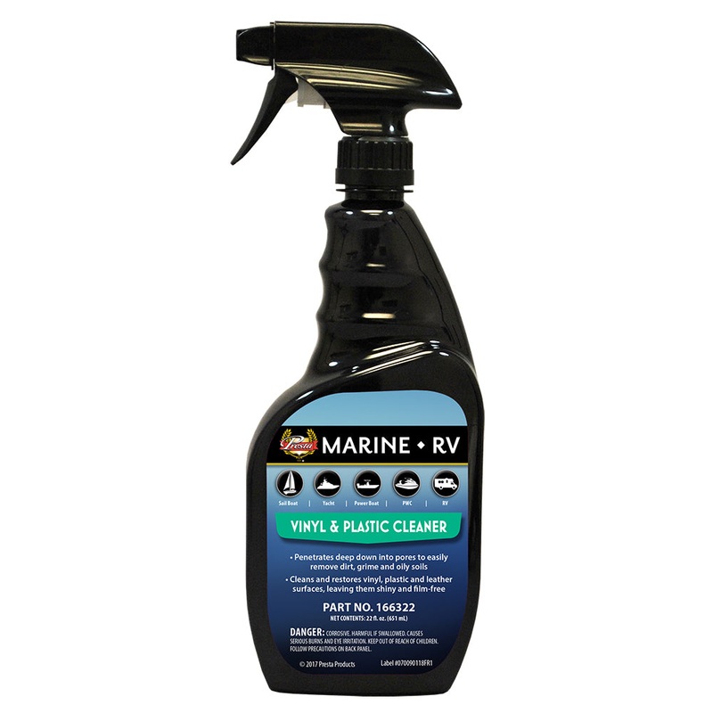 Presta Marine Vinyl  Plastic Cleaner – 22oz – *Case of 12* [166322CASE]