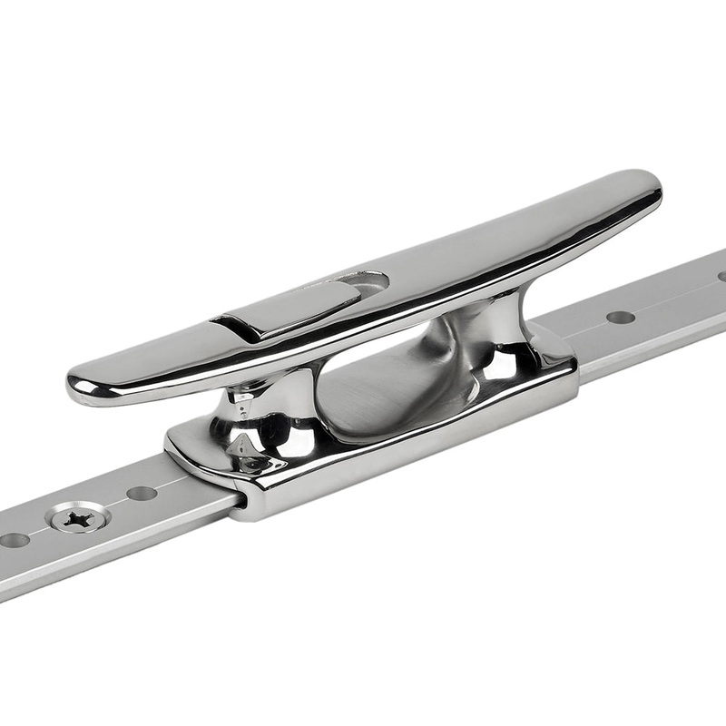 Schaefer Mid-Rail Chock/Cleat Stainless Steel – 1″ [70-74]