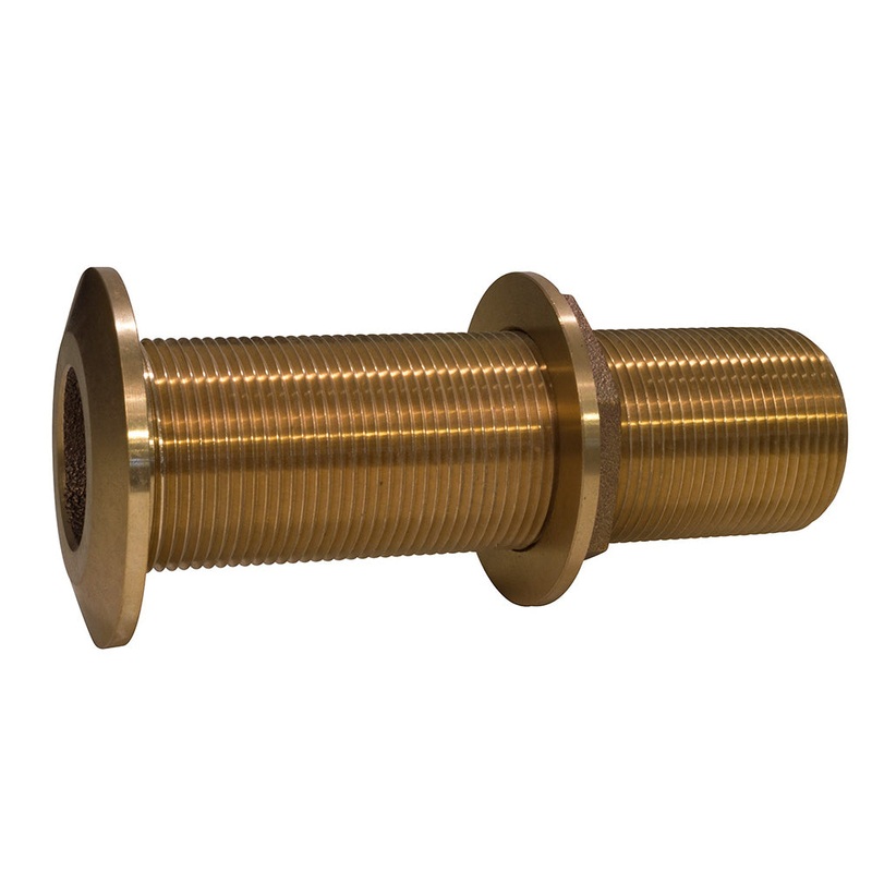 GROCO 1-1/2″ Bronze Extra Long Thru-Hull Fitting w/Nut [THXL-1500-W]