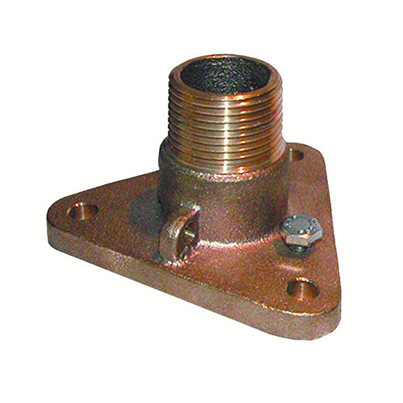 GROCO 1-1/2″ Bronze NPS to NPT Flange Adapter [IBVF-1500]